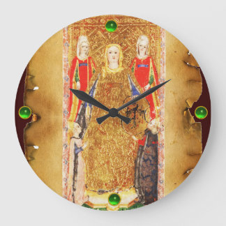 ANTIQUE RENAISSANCE TAROTS 3 / THE EMPRESS LARGE CLOCK