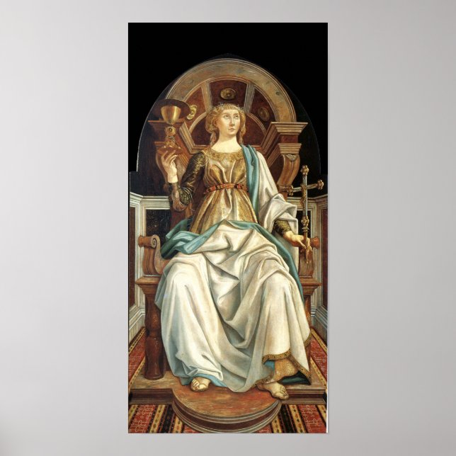 ANTIQUE RENAISSANCE TAROTS  5 / THE POPE POSTER (Front)