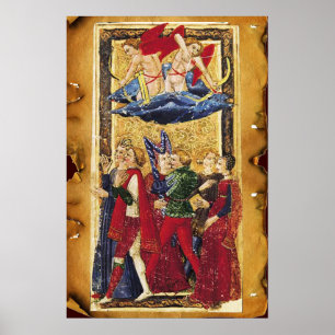ANTIQUE RENAISSANCE TAROTS 6 / THE LOVERS POSTER