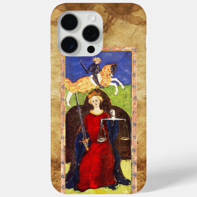 ANTIQUE RENAISSANCE TAROTS 8 / JUSTICE Case-Mate iPhone CASE (Back)