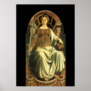 ANTIQUE RENAISSANCE TAROTS 8 / JUSTICE POSTER