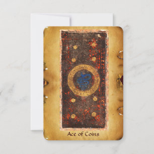 ANTIQUE RENAISSANCE TAROTS  / ACE OF COINS