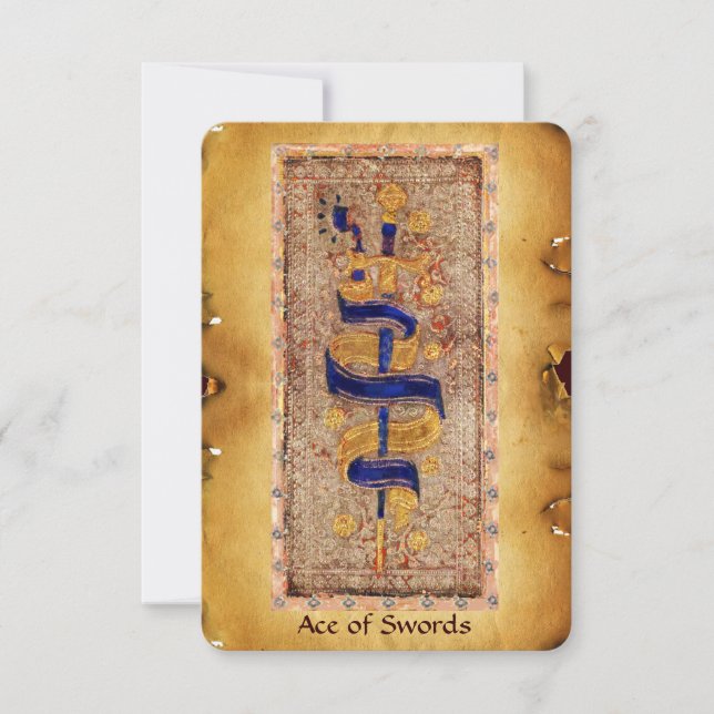 ANTIQUE RENAISSANCE TAROTS  / Ace of Swords (Front)