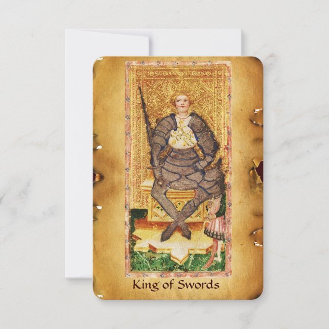 ANTIQUE RENAISSANCE TAROTS  / KING OF SWORDS (Front)