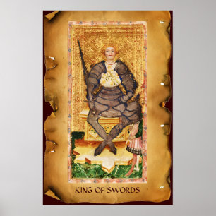 ANTIQUE RENAISSANCE TAROTS / KING OF SWORDS POSTER