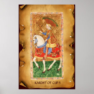 ANTIQUE RENAISSANCE TAROTS / KNIGHT OF CUPS POSTER