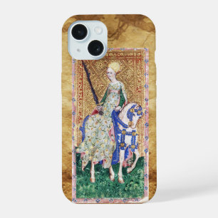 ANTIQUE RENAISSANCE TAROTS / LADY OF SWORDS iPhone 15 CASE
