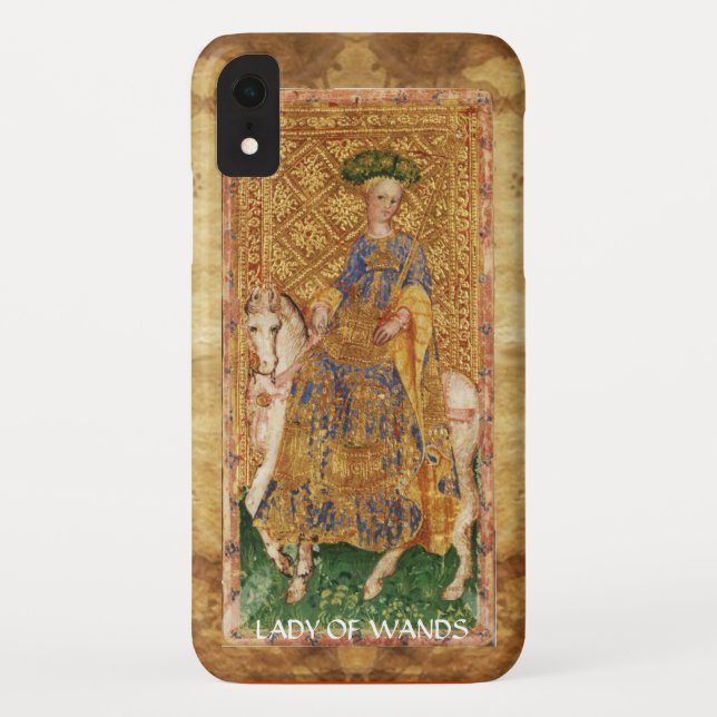 ANTIQUE RENAISSANCE TAROTS  / LADY OF WANDS Case-Mate iPhone CASE (Back)