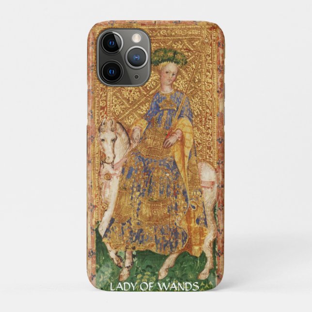 ANTIQUE RENAISSANCE TAROTS  / LADY OF WANDS Case-Mate iPhone CASE (Back)