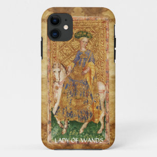 ANTIQUE RENAISSANCE TAROTS  / LADY OF WANDS iPhone 11 CASE