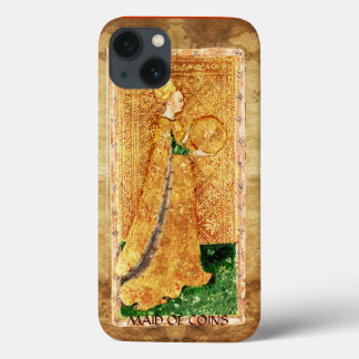 ANTIQUE RENAISSANCE TAROTS / MAID OF COINS iPhone 13 CASE