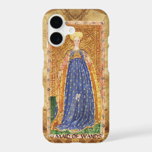 ANTIQUE RENAISSANCE TAROTS / MAID OF WANDS