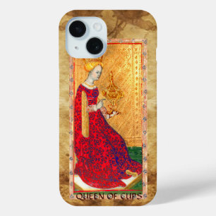 ANTIQUE RENAISSANCE TAROTS / QUEEN OF CUPS iPhone 15 CASE