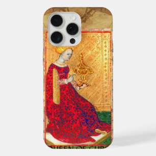 ANTIQUE RENAISSANCE TAROTS / QUEEN OF CUPS iPhone 15 PRO MAX CASE