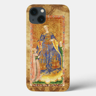 ANTIQUE RENAISSANCE TAROTS / QUEEN OF WANDS iPhone 13 CASE