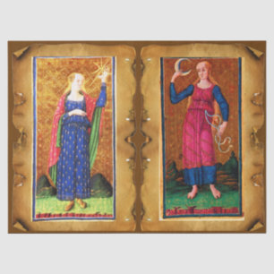 ANTIQUE RENAISSANCE TAROTS  /THE STAR AND THE MOON TISSUE PAPER