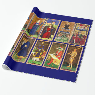 ANTIQUE RENAISSANCE TAROTS WRAPPING PAPER