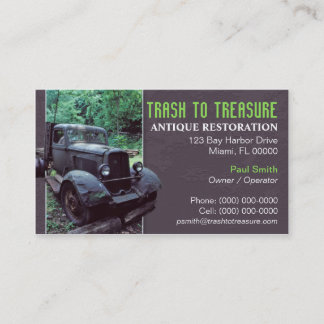 Antique Restoration Business Card