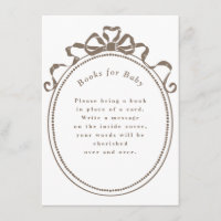 Antique Ribbon Bow Victorian Frame Books for Baby 