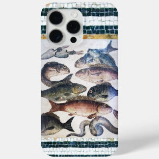 ANTIQUE ROMAN MOSAICS, FISHES,OCEAN SEA LIFE SCENE iPhone 15 PRO MAX CASE