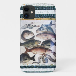 ANTIQUE ROMAN MOSAICS, FISHES,OCEAN SEA LIFE SCENE Case-Mate iPhone CASE