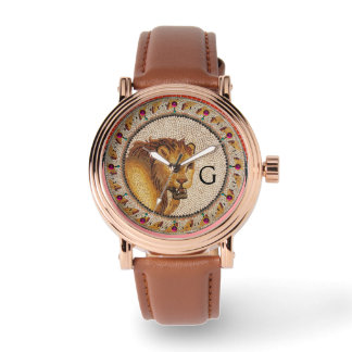 ANTIQUE ROMAN MOSAICS / LION MONOGRAM WATCH