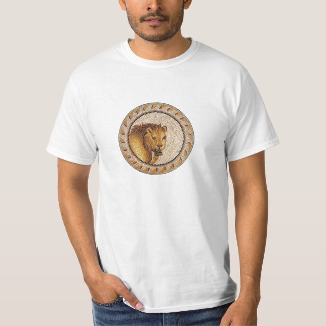 ANTIQUE ROMAN MOSAICS / LION T-Shirt (Front)