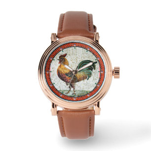 ANTIQUE ROMAN MOSAICS / ROOSTER WATCH