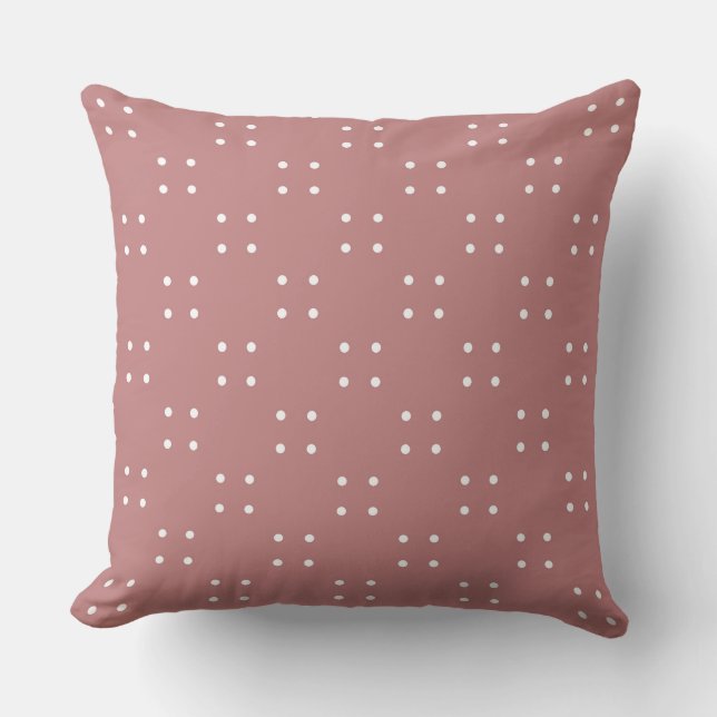 Antique Rose and white dots Cushion (Front)