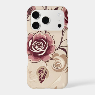 Antique Rose Botanical Apple iPhone 17 Pro Max Cas