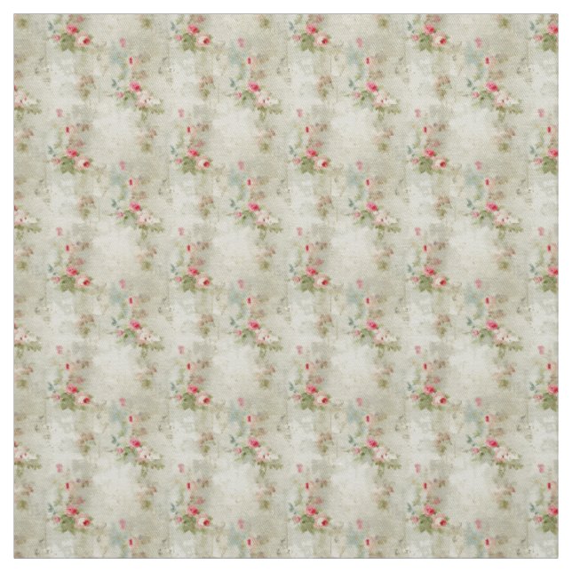 Antique Rose Shabby Chic Elegance Fabric (Swatch)