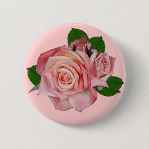 Antique Roses 6 Cm Round Badge