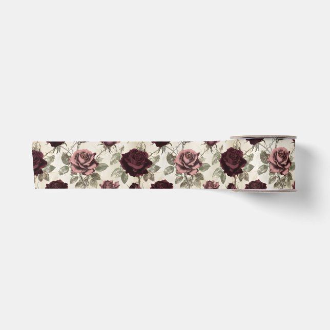 Antique Roses Satin Ribbon (Front)