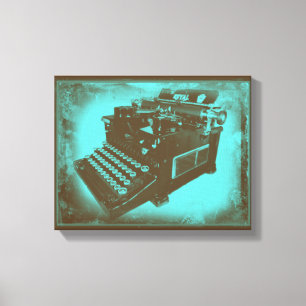 Antique Royal No 10 Typewriter Wrapped Canvas Art