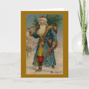 Antique Santa Illustration Christmas Card