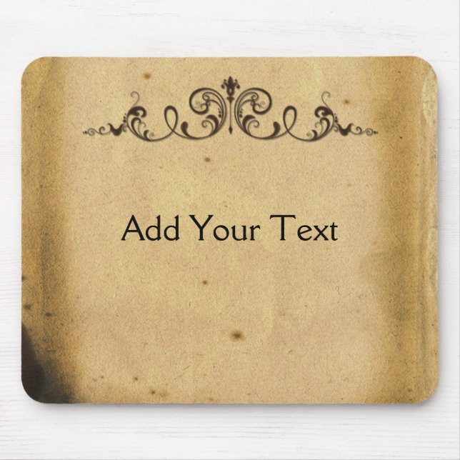 Antique Scroll Mouse Pad (Front)