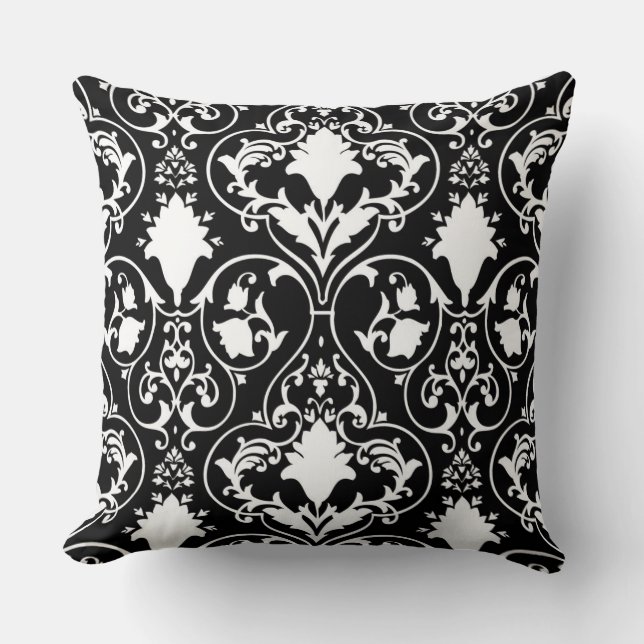 Antique scroll wallpaper cushion (Front)