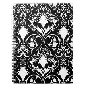Antique scroll wallpaper notebook