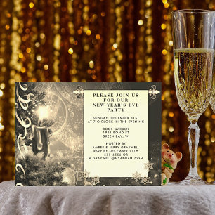 Antique Seasonal New Year’s Eve Party, ZPR Invitation