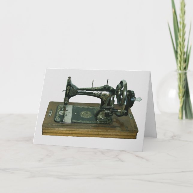 ANTIQUE SEWING MACHINE BIRTHDAY CARDS (Front)