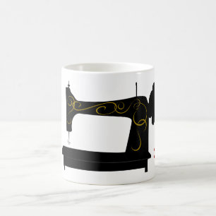 Antique Sewing Machine Mug