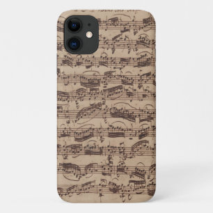 Antique Sheet Music Bach Manuscript Case-Mate iPhone Case