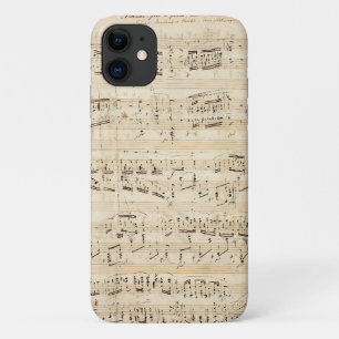 Antique Sheet Music Chopin Manuscript Case-Mate iPhone Case
