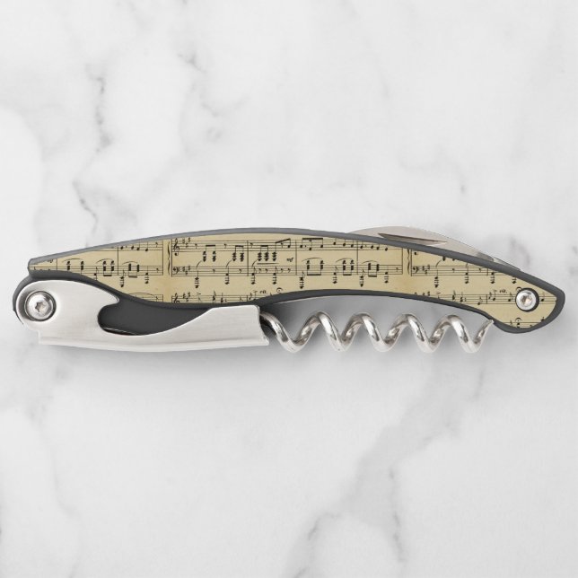 Antique Sheet Music Corkscrew (Front)