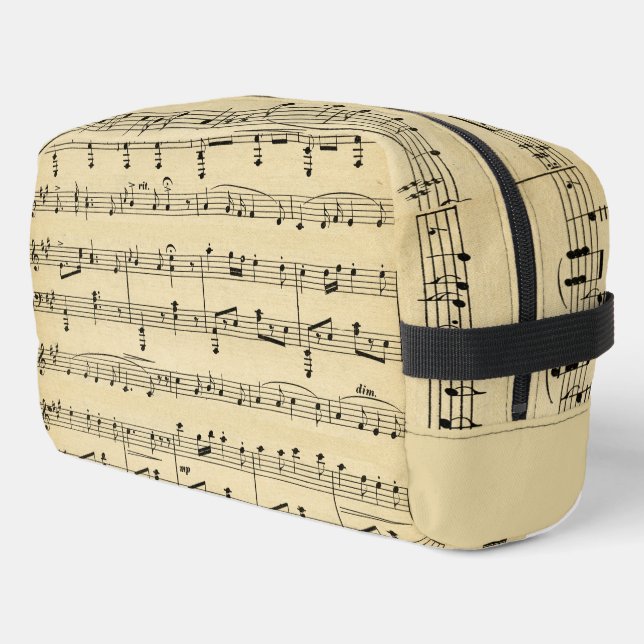 Antique Sheet Music Dopp Kit (Left Corner)