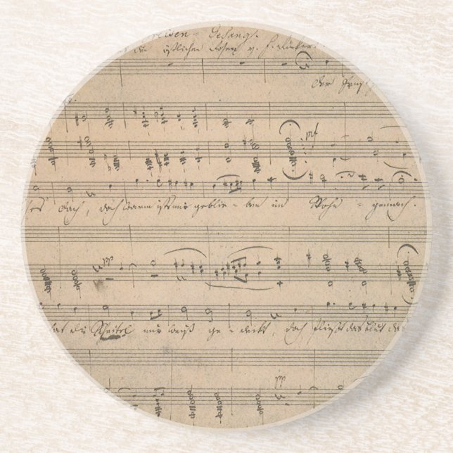 Antique Sheet Music from 1822, Song of the Old Man Coaster (Front)