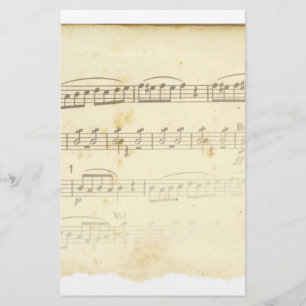 Antique Sheet Music Stationery