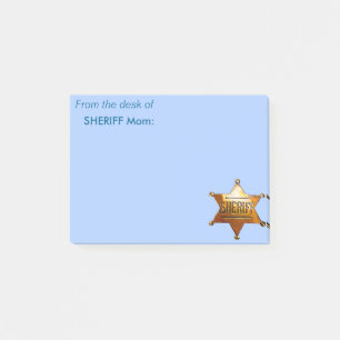 Antique Sheriff's Badge Post-it Notes
