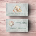 Antique shop ivory teapot & english roses