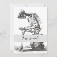 Antique Skeleton Anatomy: Gothic Halloween Medical